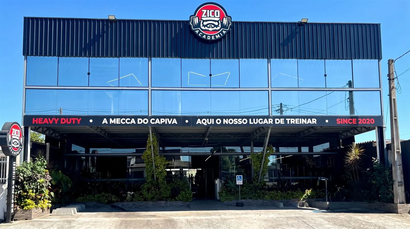 Fachada da Zico Academia - Unidade Capivari de Baixo